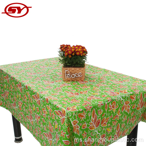 Flannel Disokong Peva Tablecloth